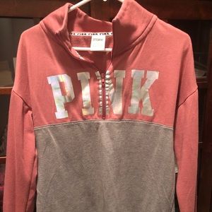 Pink by Victoria Secret quarter zip sweatshirt